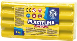 Plastelina 1 kol. żółta 1000g Astra