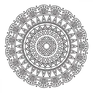 Kolorowanka Mandale.