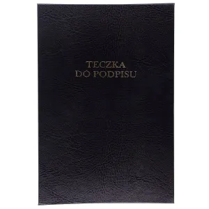 Teczka do podpisu A4 czarny 16k. Barbara (1822220)
