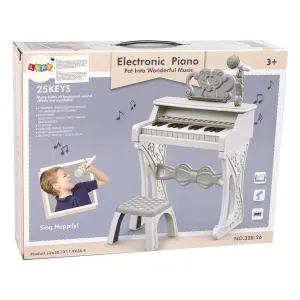 Organy Elektryczne Pianinko Organy Różowe z Krzesłem 25 Klawiszy Lean (10978)