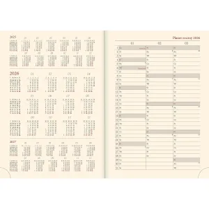 Kalendarz książkowy (terminarz) NENUFARY A5 Lucrum (21DS)