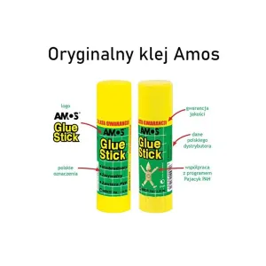 Klej w sztyfcie AMOS 22g x 2 szt. + dodatkowy klej (130-1811)