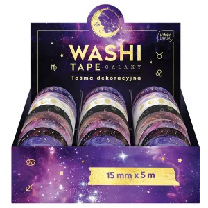 Taśma ozdobna taśma samoprzylepna GALAXY  5M 15x5 [mm x m] mix Interdruk (5902277325907)