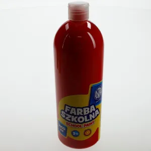 Farby plakatowe szkolne kolor: czerwony 1000ml 1 kolor. Astra