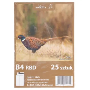 Koperta B4 hk biała [mm:] 250x353 A&G Koperty 25 sztuk