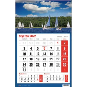 Kalendarz ścienny Avanti trójdzielne (5901769620582)