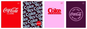 Zeszyt tematyczny A6 COCA COLA HYBRID 32k. 70g krata Interdruk (do słówek)