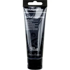 Farba akrylowa kolor: czarny 75ml Flamingo Line (099)