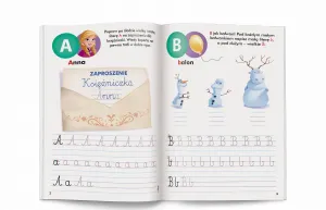 Książka dla dzieci Disney Uczy. Kraina lodu. Litery. Ćwiczenia z naklejkami Ameet (UDN 9303)