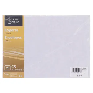 Koperta Galeria Papieru róże biały k C5 - biały 162mm x 229mm (280611)