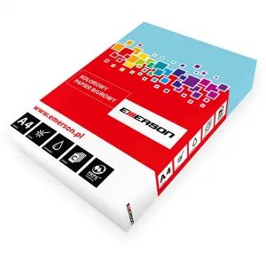 Papier kolorowy Emerson kolorowy jasny niebieski, A4 A4 - niebieski 80g 210mm x 297mm (xem408048)