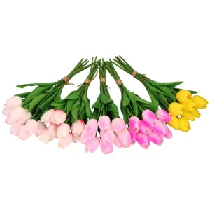 Kwiaty bukiet tulipanów 35cm 9 główek Home And Garden (1284)