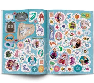 Książeczka edukacyjna Kraina Lodu. 100 Brokatowych Naklejek Ameet (NB 9109)
