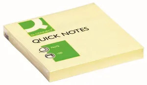 Notes samoprzylepny Q-Connect żółty 100k 76mm x 76mm (KF10502)