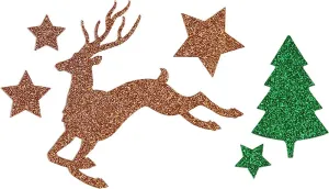 Naklejka (nalepka) Craft-Fun Series Choinki, renifery, gwiazdki Titanum (22LJ1202)