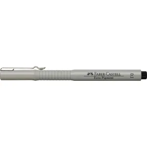 Cienkopis kreślarski Ecco Pigment wkład czarny 0,1mm 1kol. Faber Castell (FC166199)