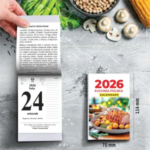 Kalendarz ścienny ZDZIERAK KUCHNIA POLSKA A6 Press
