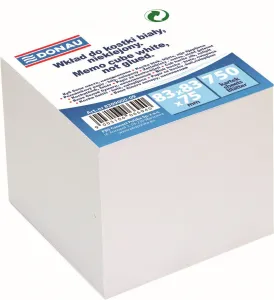 Kostka papierowa Donau - biały 83mm x 83mm x 75mm (8309000-09)