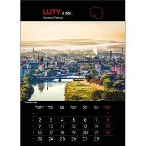 Kalendarz ścienny NAJ.MIASTA POLSKI 13 planszowe 315mm x 500mm Jotan (WP 119)