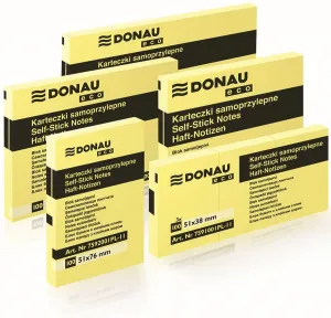 Notes samoprzylepny Donau Eco żółty 100k 51mm x 76mm (7592001PL-11)