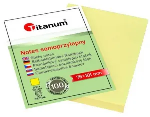 Notes samoprzylepny Titanum żółty 100k 76mm x 101mm (S-2002)