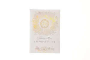 Pamiątka z komunii świętej Komunia Tłoczona holograf Merigraf (9788365430359)