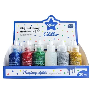 Klej artystyczny STAR brokatowy 3D 5902277356734 20ml Interdruk (20ml)