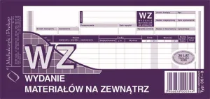 Druk samokopiujący 1/3 A4 Wydanie materiału na zewnątrz 80k. Michalczyk i Prokop (351-8)