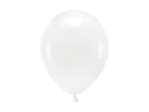 Balon gumowy Pastel Eco Balloons biały 260mm Partydeco (ECO26P-008)