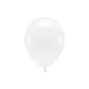 Balon gumowy Pastel Eco Balloons biały 260mm Partydeco (ECO26P-008)