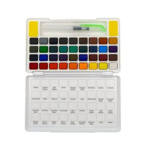 Farby akwarelowe z pedzęlkiem i paletką 36 kolor. Astra (602124006)