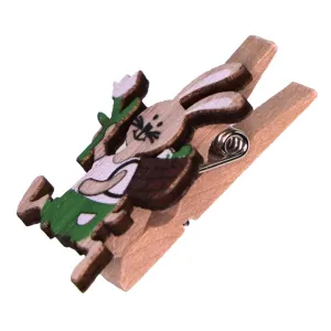 Ozdoba drewniana Craft-Fun Series klamerki króliki z koszykiem Titanum (2324040)