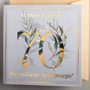 Kartka składana C6 urodzinowy Art Nuvo (5902973359565)