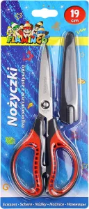 Nożyczki z zatyczką na ostrzu 19cm Flamingo (SH058.02XA)