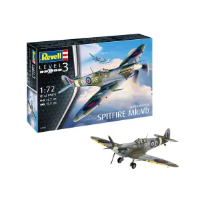 Model do sklejania Supermarine Spitfire Mk.Vb - brytyjski jednomiejscowy samolot myśliwski Revell (03897)