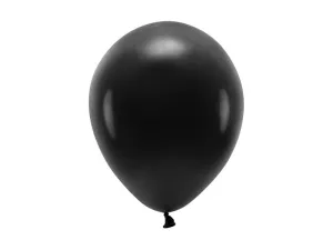 Balon gumowy Pastel Eco Balloons czarny 260mm Partydeco (ECO26P-010)