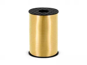 Wstążka Partydeco plastikowa złota, 5mm/225m 5mm (PRP5-019)