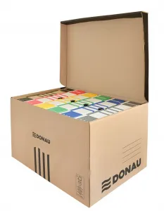 Pudło archiwizacyjne Donau A4 - brązowy 558mm x 370mm x 315mm (7665301FSC-02)