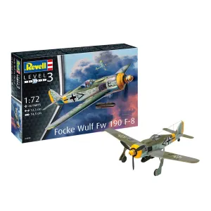 Model do sklejania Focke Wulf Fw190 F-8 - niemiecki samolot myśliwski Revell (03898)