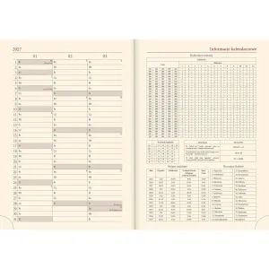 Kalendarz książkowy (terminarz) WYCINANKA B6 Lucrum (41DS)