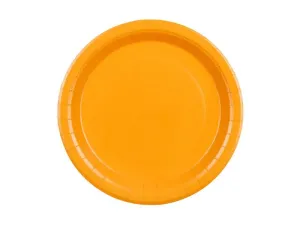 Talerz jednorazowy pomarańczowe papier śr. 230mm 6 szt Partydeco (TPP102-005J)