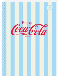 Kołozeszyt (kołonotatnik) COCA COLA SOFT TOUCH A6 80k. 70g krata Interdruk