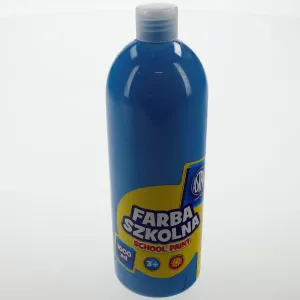 Farby plakatowe szkolne kolor: niebieski 1000ml 1 kolor. Astra