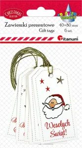 Bileciki do prezentów Craft-Fun Series „Wesołych Świąt” Titanum (24ESD015)
