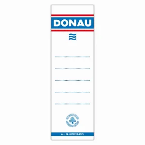 Etykiety opisowe do segregatora Donau - biały 48mm x 153mm (8370920)