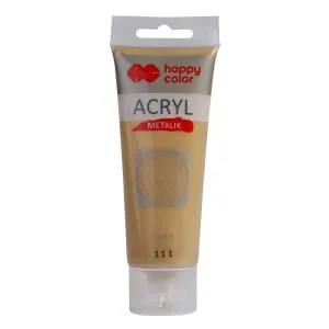 Farba akrylowa czyste złoto metalik kolor: złoty 75ml Happy Color (HA 7370 0075-111)