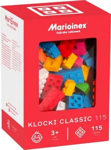 Klocki konstrukcyjne Classic Blocks 115 elementów Marioinex