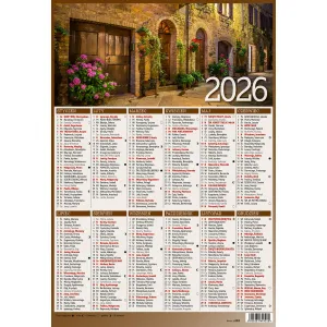 Kalendarz ścienny 5905031841033 plakietka A4 230mm x 335mm Wydawnictwo Wokół Nas (KS059)