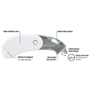 Nóż Psc2 bezpieczny składany biały Phc (BH-PSC2-100)