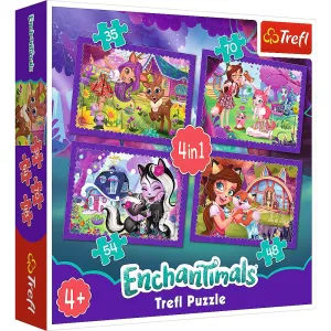 Puzzle Trefl Enchantimals zabawa z pupilami 4W1 4w1 el. (34305)